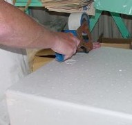 The styrofoam
        lid is sealed and reinforced with high strength tape.