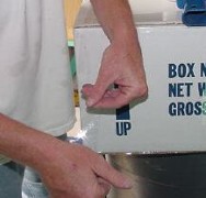 Corners
        and edges are taped securely.